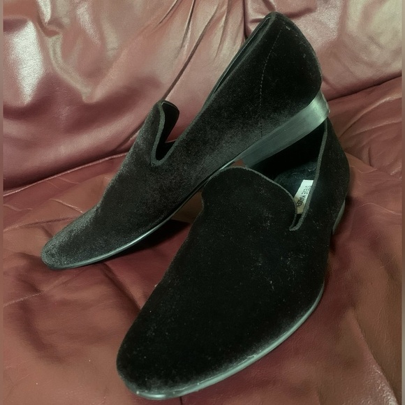 Steve Madden Men’s Black LAIGHT Slip-On Loafers Velvet & Satin; Size 10.5 main image 5